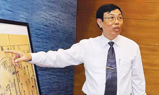 TS Trịnh Khắc Mạnh nói về bản đồ trong sách “Khải Đồng thuyết ước” thể hiện chủ quyền của Việt Nam đối với quần đảo Hoàng Sa.
