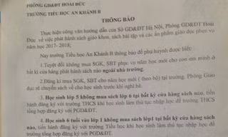 Có hay không việc ép mua SGK tại trường?