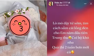 Thiên An lọ mọ dậy sớm sắm lồng đèn cho con gái, cư dân mạng nhắc Jack làm điều này