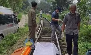Nằm trên đường ray, nam thanh niên bị tàu hỏa cán tử vong
