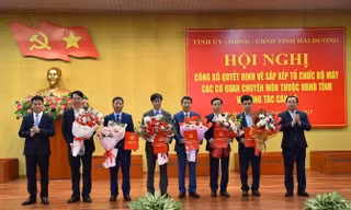Hải Dương công bố 5 tân Giám đốc Sở sau sắp xếp