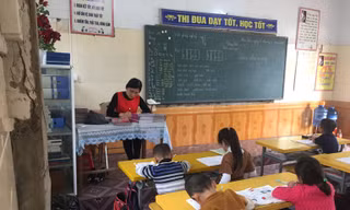 Nơm nớp học trong ngôi trường lúc nào cũng chờ...sập
