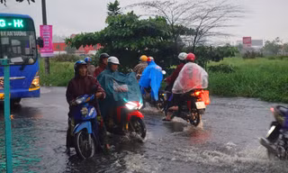Mưa lớn ở Nam bộ, đề phòng thời tiết cực đoan và ngập úng 
