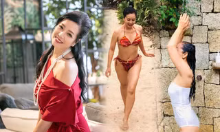 Thân hình gợi cảm với bikini của nghệ sĩ Chiều Xuân ở tuổi 52