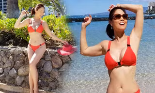 Hồ Lệ Thu gây 'sốt' với ảnh bikini khoe body 'bốc lửa' ở tuổi U50