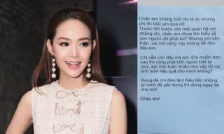 Minh Hằng tiết lộ gây sốc về chủ nhân bức thư nặc danh tố cô 'giật chồng', 'đào mỏ'