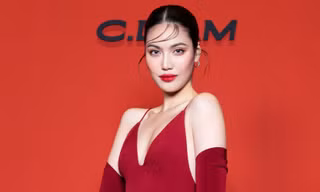 Siêu mẫu Lan Khuê khoe dáng 'cực cháy' trên thảm đỏ bên dàn 'sao' Việt đình đám