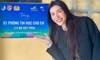 Minh Tú dùng tiền cát sê để làm một điều ý nghĩa, mong góp thêm hy vọng cho những ước mơ tri thức