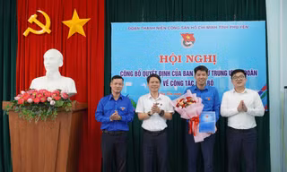 Công bố quyết định của Ban Bí thư T.Ư Đoàn về công tác cán bộ Tỉnh Đoàn Phú Yên