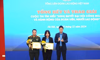Hàng triệu lượt bài thi tìm hiểu nghị quyết Đại hội Công đoàn Việt Nam