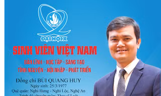 Anh Bùi Quang Huy, Bí thư Trung ương Đoàn, Chủ tịch Trung ương Hội Sinh viên Việt Nam được giao giữ trách nhiệm Bí thư thường trực Trung ương Đoàn. Ảnh: Bảo Anh
