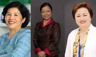 Từ trái qua phải, bà Mai Kiều Liên, bà Nguyễn Thị Mai Thanh, và bà Nguyễn Thị Nga - Ảnh: Forbes.