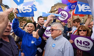 Cuộc trưng cầu dân ý tại Scotland diễn ra trong hôm nay để định đoạt việc ở lại hay tách khỏi Vương quốc Anh. Ảnh: Al-Jazeera