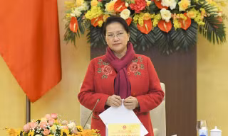Chủ tịch Quốc hội, Chủ tịch Hội đồng bầu cử Quốc gia Nguyễn Thị Kim Ngân. Ảnh QH