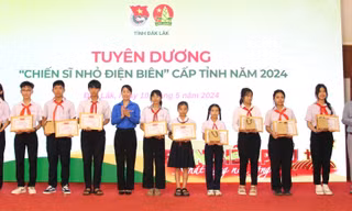 Tuyên dương 30 gương 'Chiến sĩ nhỏ Điện Biên' tiêu biểu của Đắk Lắk