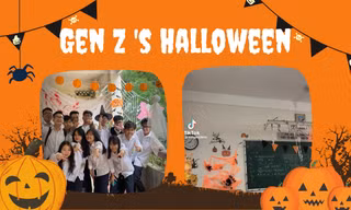 Lớp học Halloween: Trang trí công phu, không khí rùng rợn vô cùng chân thật
