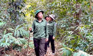 Các chị em nữ tuần tra, bảo vệ rừng 
