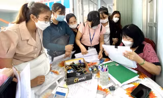 Doanh nghiệp ở Bình Dương tuyển lao động sau khi tìm được đơn hàng ảnh: H.C