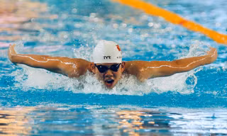 Quang Thuấn giành HCB 400m hỗn hợp ngay trong lần đầu dự SEA Games Ảnh: H.M 