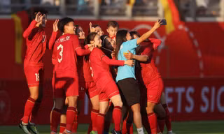 Những khoảnh khắc đáng nhớ của ĐT nữ Việt Nam trong năm 2023 Ảnh: Getty Images 