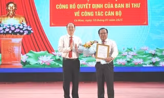 Công bố quyết định của Ban Bí thư về công tác cán bộ tại Cà Mau