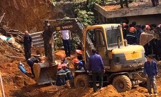 Hiện trường vụ tai nạn.