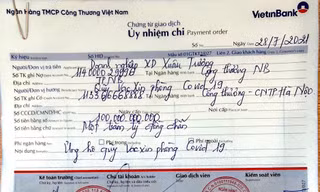 Doanh nghiệp Xây dựng ủng hộ 100 tỷ đồng vào Quỹ Vaccine.