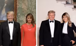 Ảnh vợ chồng Tổng thống Trump mừng Noel bị cho là ảnh ghép: “Lạ lùng đến phút cuối cùng“?