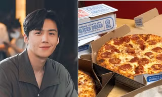 Fan của “nam phụ quốc dân” Kim Seon Ho (Start-Up) đề nghị tiệm pizza in hình idol lên hộp, ai ngờ được đồng ý
