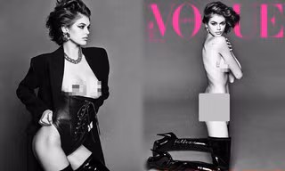 Con gái 19 tuổi của Cindy Crawford lần đầu chụp khỏa thân cực 'nóng' trên Vogue