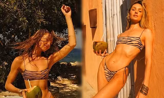 Ngắm đường cong đẹp ngất ngây của thiên thần nội y Candice Swanepoel 