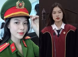 Nữ sinh khoác áo thẩm phán lại gây 'sốt' với cảnh phục