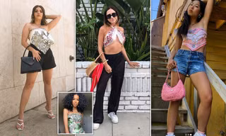Giới blogger 'phủ kín' mạng xã hội với mốt cuốn khăn làm áo