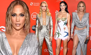 Jennifer Lopez, Dua Lipa cùng loạt mỹ nhân trễ nải vòng một trên thảm đỏ