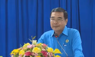 Tân Chủ tịch LĐLĐ Tây Ninh - ông Trịnh Văn Phước. Ảnh: TTV11