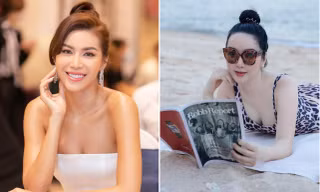 Minh Tú mặc trễ nải khoe vai trần nuột nà, Giáng My nóng bỏng với bikini ở tuổi 50