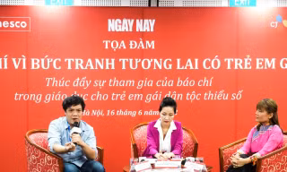 Tọa đàm có sự tham gia của 2 diễn giả - nhà báo Đinh Đức Hoàng và đạo diễn Nguyễn Bông Mai.