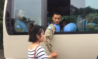 Phút chia tay của bác sĩ quân y lên đường đến NamSudan làm nhiệm vụ