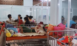 Trẻ mắc tay chân miệng đông, cải tạo căng tin làm nơi chữa bệnh