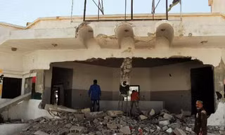 Một khu vực thuộc Bộ Quốc phòng Libya bị đánh bom