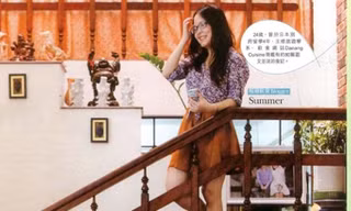 Hạ Uyên trên tờ Weekend Weekly. Ảnh: Thanh Trần