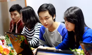 Các đề cử Gương mặt trẻ VN tiêu biểu 2013 giao lưu trực tuyến với độc giả tại báo VietNamNet. ảnh: Xuân Tùng