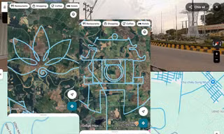 Trào lưu Google Maps: Netizen phát hiện các biểu tượng thú vị trên bản đồ Việt Nam