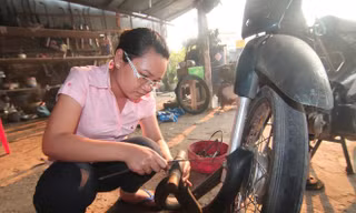 Đội vá xe lưu động miễn phí