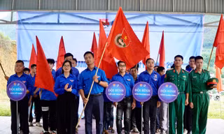 6 đội hình thanh niên tình nguyện hè tại Lai Châu 