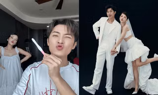 Puka và "anh trai" Gin Tuấn Kiệt "say hi" con đầu lòng sau 1 năm về chung nhà