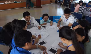 5.	Các TNV tham gia khóa tập huấn đến từ rất nhiều tổ chức tình nguyện, hội, đội, nhóm trực thuộc Hội LHTN TP Đà Nẵng. Ảnh: Giang Thanh.