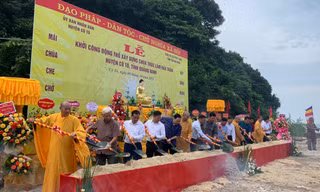 Khởi công xây dựng chùa Trúc Lâm trên đảo Trần
