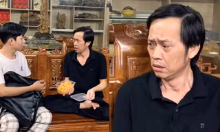 Hoài Linh than trời với con trai nuôi: 'Đúng là nghiệp quật tôi mà!'