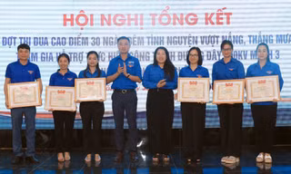 Nhiều tập thể được T.Ư Đoàn khen thưởng trong chiến dịch hỗ trợ thi công đường dây 500kV